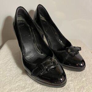 Fendi black pumps.